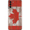 Canadian Flag Dark Wood Galaxy S21 Plus 5G Skin